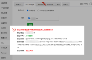【教程】宝塔SSL申请验证失败,域名解析错误或验证URL无法被访问-清悠社区